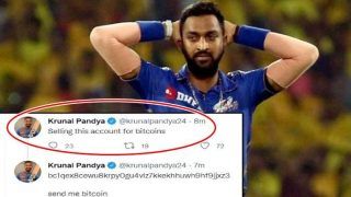 IPL 2022: Krunal Pandya's Twitter Account HACKED; Culprit to Sell it For Bitcoins